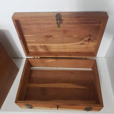 Two Dovetailed Wooden Boxes (DR-KD)