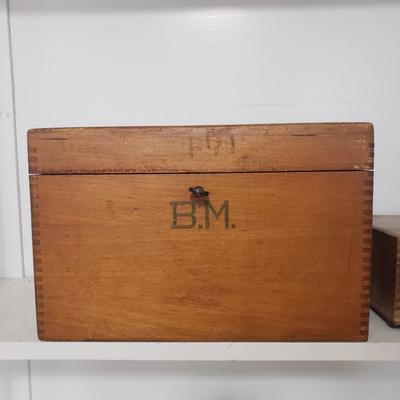 Two Dovetailed Wooden Boxes (DR-KD)