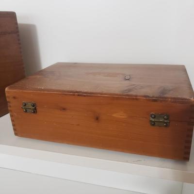 Two Dovetailed Wooden Boxes (DR-KD)