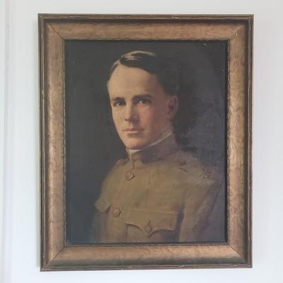 Oil Painting on Canvas of a Soilder (LR-KD)