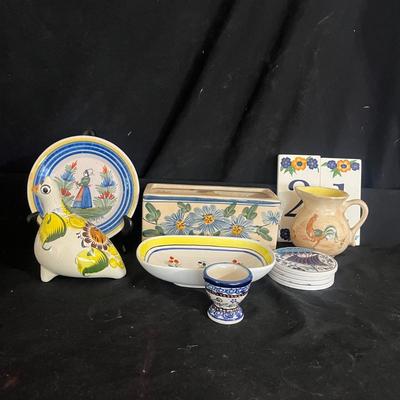 Henriot Quimper Dish & More Ceramic Pieces (DR-MG)