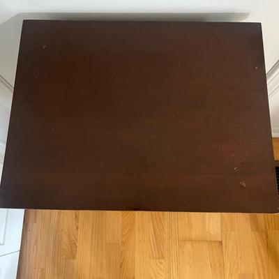 Two Dovetailed Drawer Wooden Side Table (DR-MG)