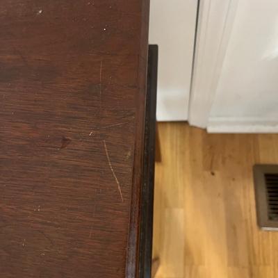 Wooden Knobbed Rectangular Side Table (DR-MG)