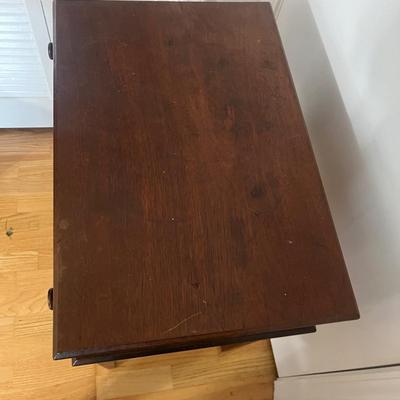 Wooden Knobbed Rectangular Side Table (DR-MG)