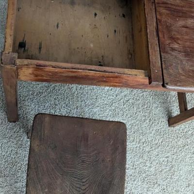Child’s double desk & chair 26”H 35”L 16”depth