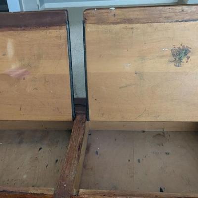Child’s double desk & chair 26”H 35”L 16”depth