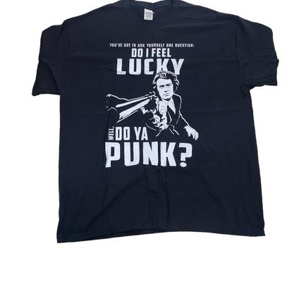 Clint Eastwood Dirty Harry “Do I Feel Lucky” Tee Shirt - Size XL