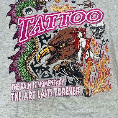 1995 Single Stitch Sleeveless Tattoo/Biker Tee Shirt