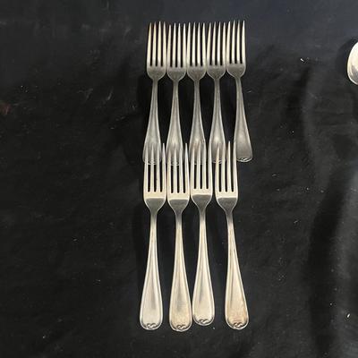 H & ES Co. Flatware With Wooden Box & More Flatware (DR-MG)