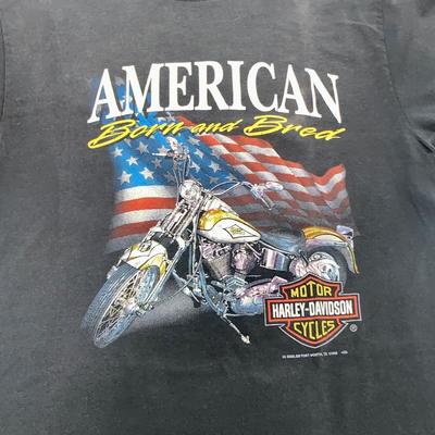 1992 Harley-Davidson Tee Shirt by 3D Emblem - “Born and Bred”