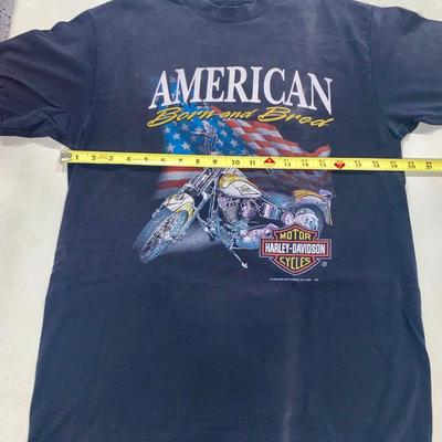 1992 Harley-Davidson Tee Shirt by 3D Emblem - “Born and Bred”