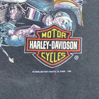 1992 Harley-Davidson Tee Shirt by 3D Emblem - “Born and Bred”