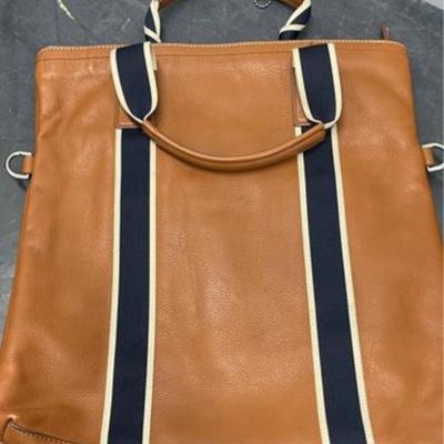 Coach Heritage Web Leather Foldover Tote