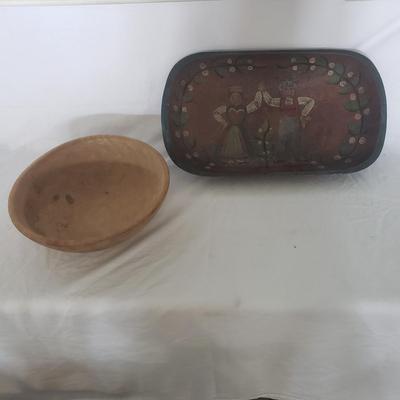 Painted Hand Carved Bowl and More (LR-KD)