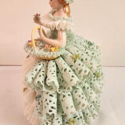 Lot #181 Irish Dresden figurine "Going to the Fair"