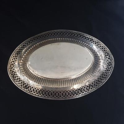 Sterling Silver Engraved Platter, Pitcher and Decorative Bowl (LR-KD)