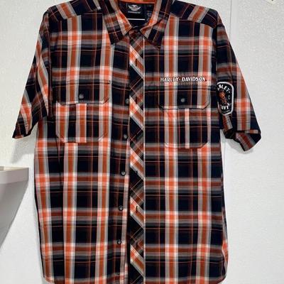 Plaid Harley-Davidson Shirt - Size L