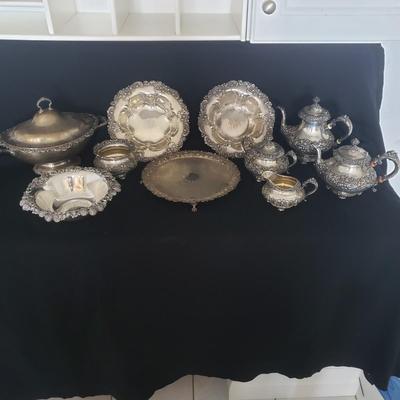 Sterling Tiffany, Bailey, Banks & Biddle Bowls, Tea Pots Set and More (LR-KD)
