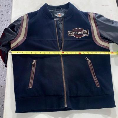 Lined Harley-Davidson Jacket W/Leather-Like Sleeves