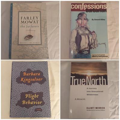 Adventure/Exploration Novels by Edward Abbey, Farley Mowat, Barbara Kingsolver and More (LLR-BBL)