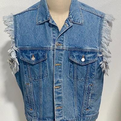 Harley-Davidson Denim Jacket, Large Flag - Size M