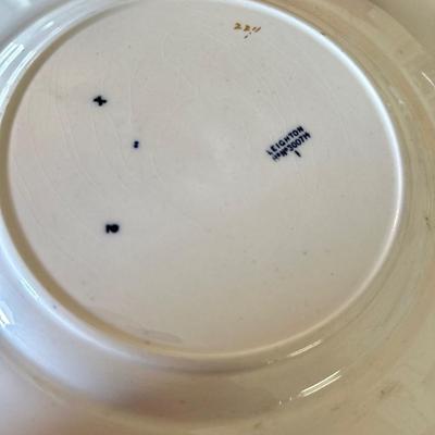 Leighton English Blue Plate
