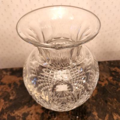 Lot #189 Polish Crystal Vase - heavy