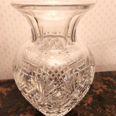 Lot #189 Polish Crystal Vase - heavy