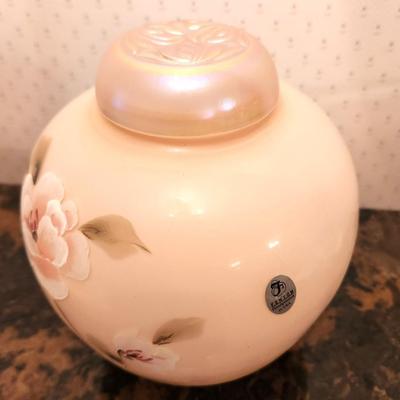 Lot #190 Fenton Art Glass GInger Jar - 2002 Glass Messenger exclusive