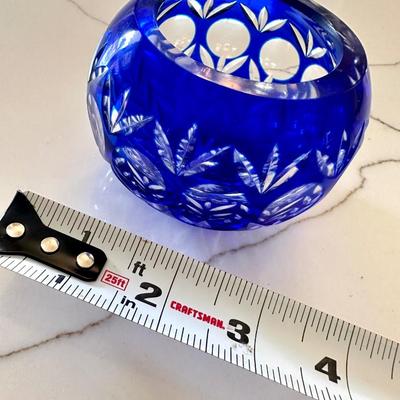 Cobalt Crystal Rosebowl