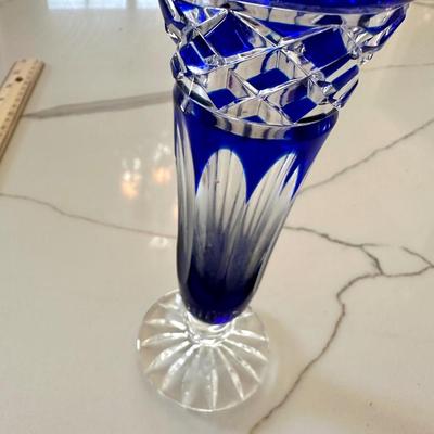 Cobalt Crystal Vase