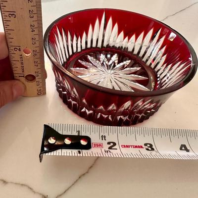 Red Crystal bowl