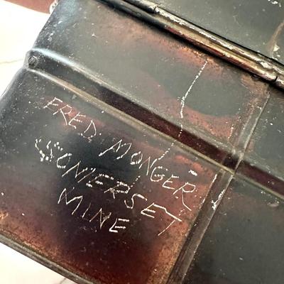 Antique Miners Lunchbox / Tin