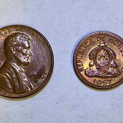 Honduras 1957 Copper 1 Centavo Coin