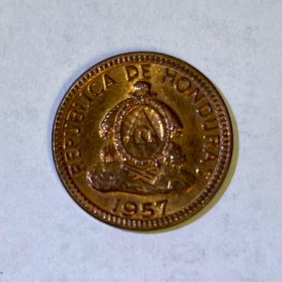 Honduras 1957 Copper 1 Centavo Coin