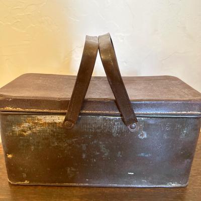 Antique Miners Lunchbox / Tin