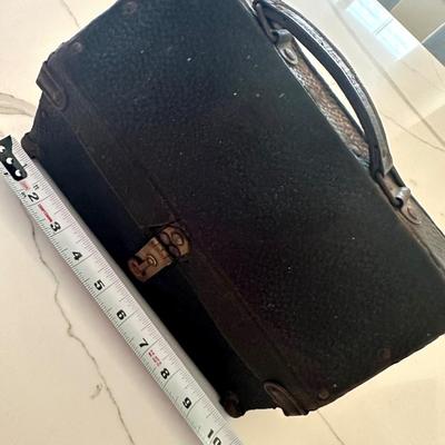 Antique Miners Lunchbox / Leather