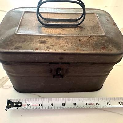 Antique Miners Lunchbox / Tin