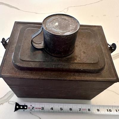 Antique Miners Lunchbox / Tin