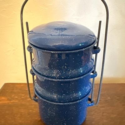 Antique Miners Lunchbox / Enamel