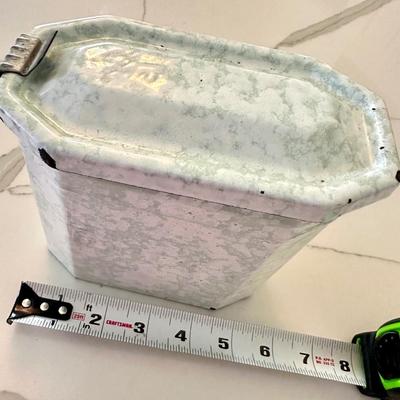 Antique Miners Lunch Box - Enamel