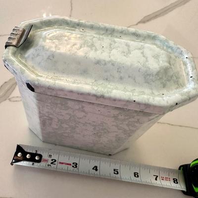 Antique Miners Lunch Box - Enamel