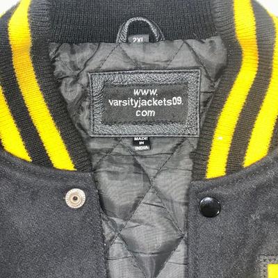 Pittsburgh “Yinzer Mob” Jacket W/Leather Sleeves