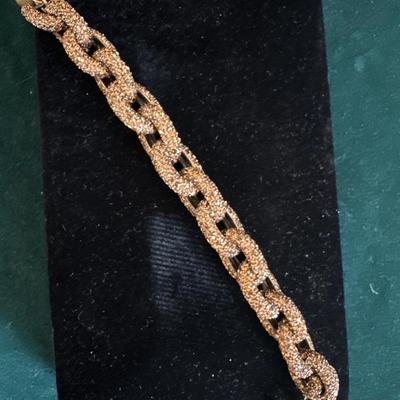JCrew Bracelet encrusted rhinestones Brown color