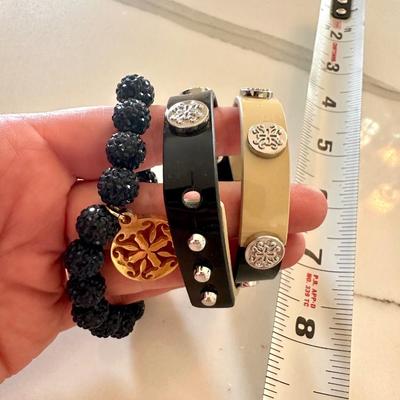2 Rustic Cuff Bracelets (1 double wrap and one navy Emerson)