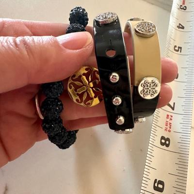 2 Rustic Cuff Bracelets (1 double wrap and one navy Emerson)
