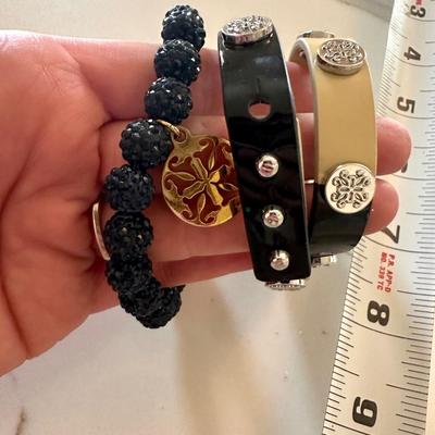 2 Rustic Cuff Bracelets (1 double wrap and one navy Emerson)