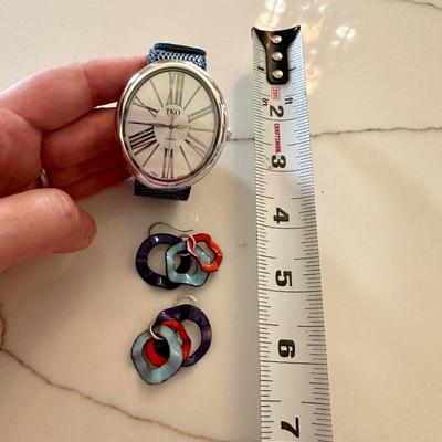 TKO watch and earrings