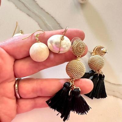 3 pair of earrings