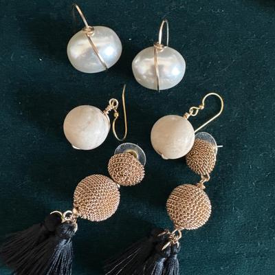 3 pair of earrings